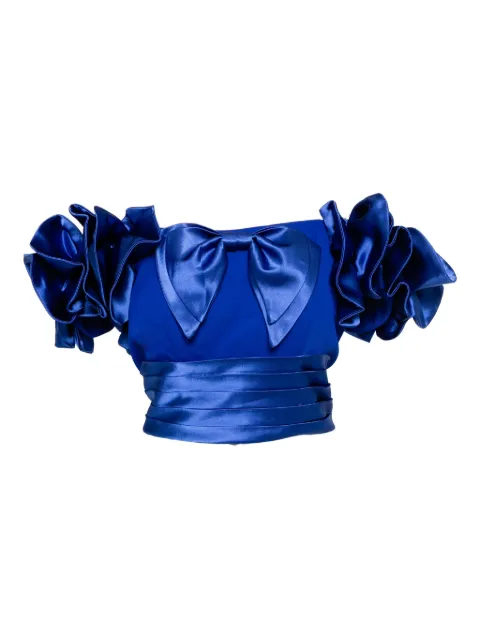 Saiid Kobeisy ruffled blouse Blue RTWSS25TP22