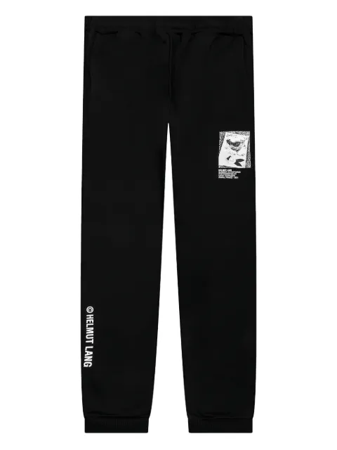 Helmut Lang logo-print joggers Black M05HM214