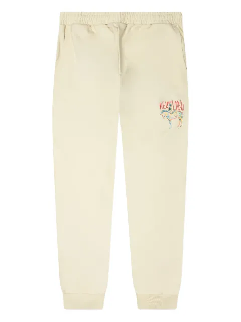 Helmut Lang logo-print joggers Neutrals N06HM214