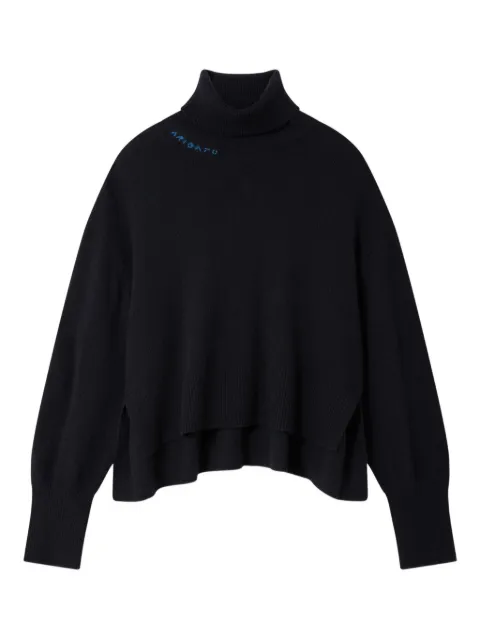 Axel Arigato embroidered turtleneck sweater Blue A3324001
