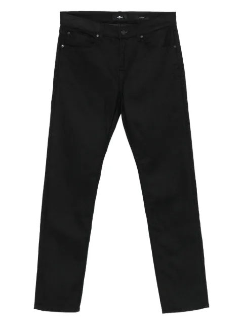 7 For All Mankind cotton-blend jeans Black 7TC40030