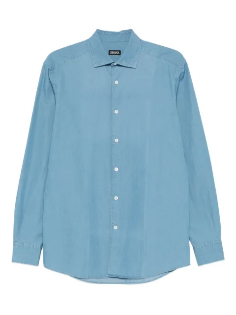 Zegna cotton shirt Blue UGX25A2SRF5