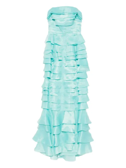Saiid Kobeisy layered organza dress Blue RTWSS2506