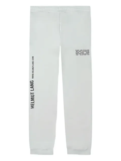 Helmut Lang logo-print joggers White L09HM212