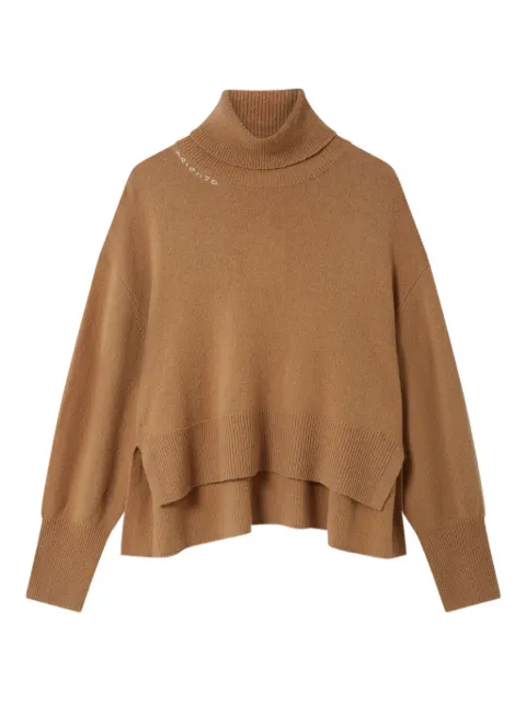 Axel Arigato turtleneck split-hem sweater Brown A3324002