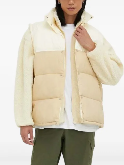 American Vintage fleece zip-up jacket Neutrals MHOK16