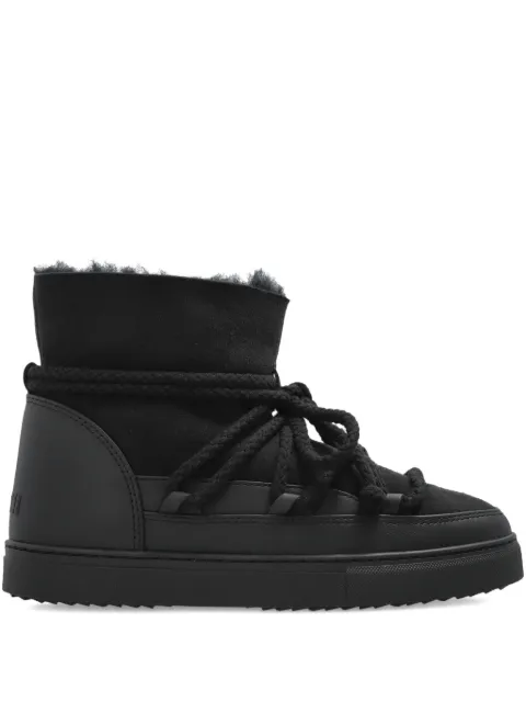 Inuikii rope-laces lined ankle boots Black 10010030122000