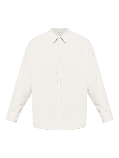 American Vintage corduroy long-sleeve shirt Neutrals MPADO06AH25