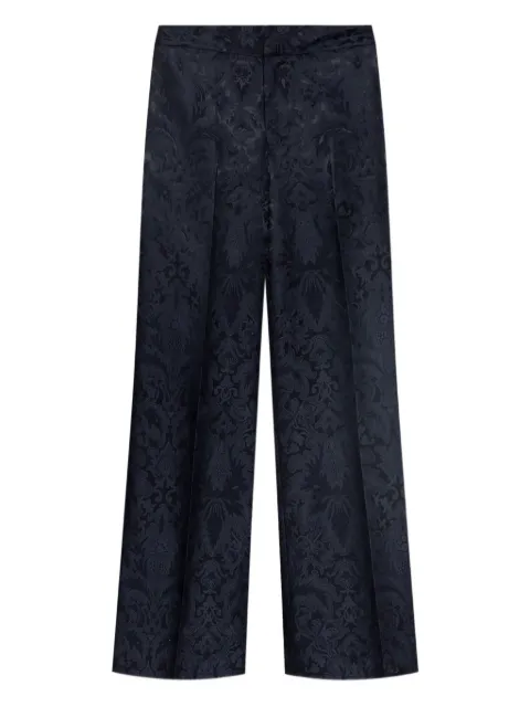 ETRO damask-pattern straight trousers Blue WREA005199TJD87
