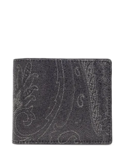 ETRO paisley-print bi-fold wallet Black MP2D0001AKA55