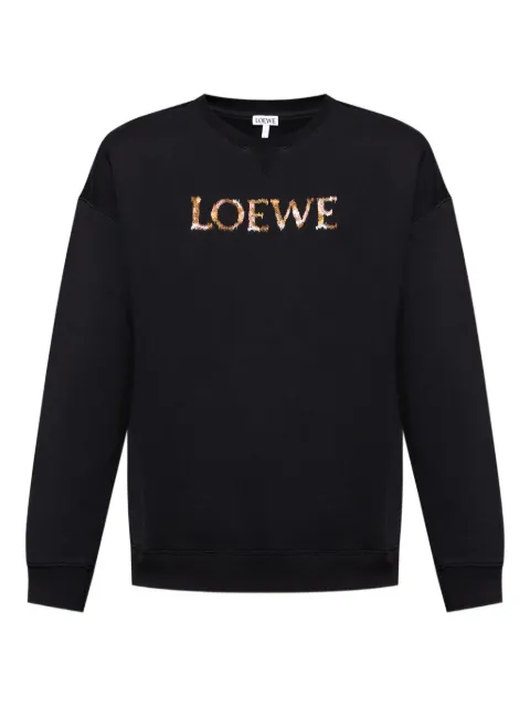 LOEWE logo-embroidered sweatshirt Black H526Y24X63