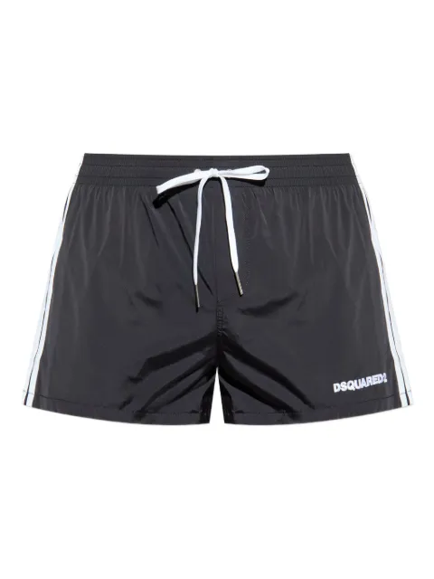 DSQUARED2 Dsquared2 logo midi swim boxers Black D7B766400ISA01