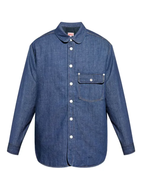 Kenzo buttoned flap-pocket shirt Blue FF65DC5066E1