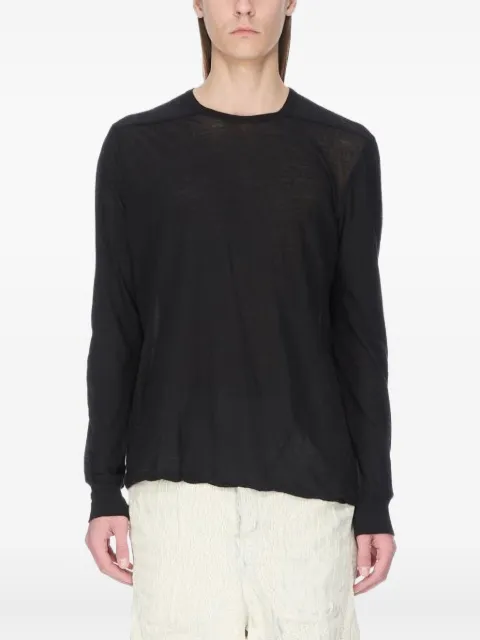 Rick Owens long-sleeve T-shirt Black RU02E1266JR