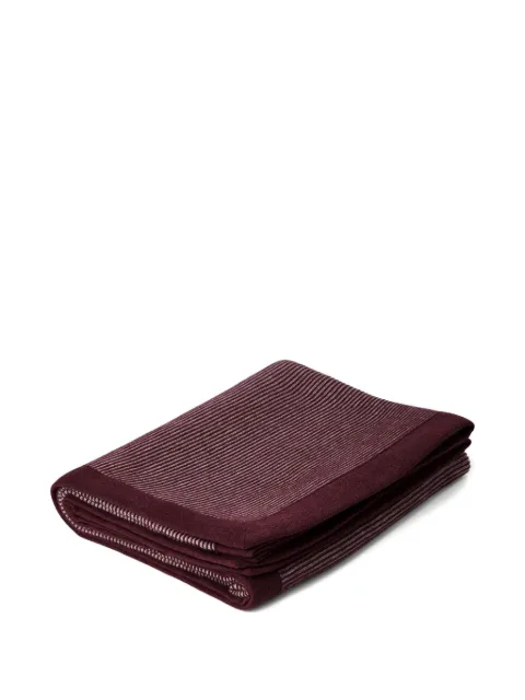 Brunello Cucinelli striped cashmere throw Red ML2270004CLP63