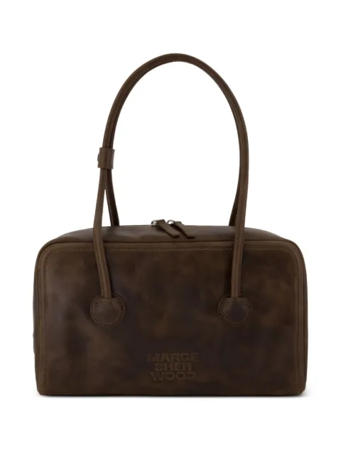 Marge Sherwood Boston top-handle calfskin shoulder bag Brown FF047880