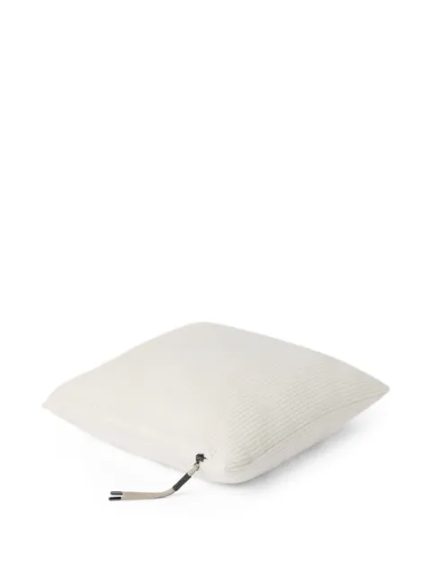 Brunello Cucinelli ribbed zip-fastening cushion White ML127CSA01C159