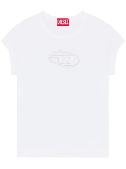 Diesel T-Angie chest-logo T-shirt White A062680AFAA