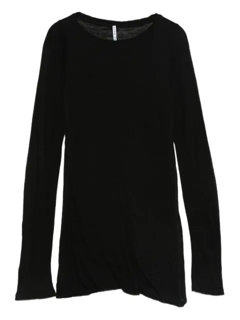 Liviana Conti Lucrezia long-sleeve round-neck t-shirt Black F5WH16