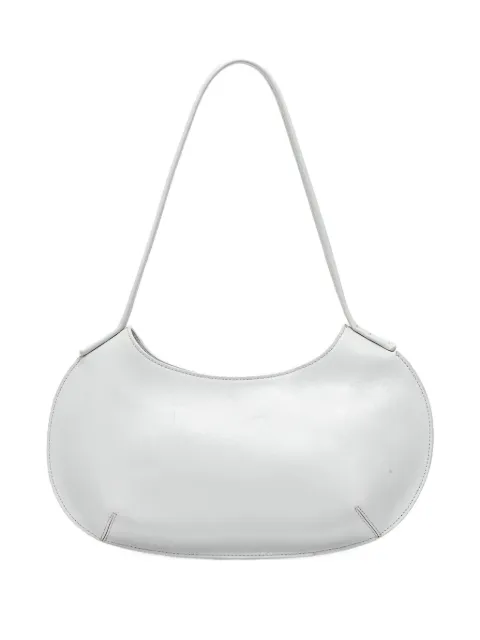 BY FAR Rachel crescent leather tote bag White MWBSB056CL034