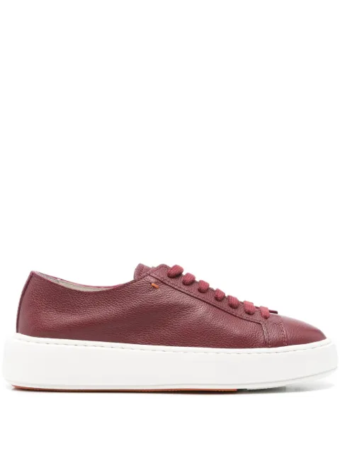 Santoni lace-up platform sneakers Red WBCD61322BARCDYI