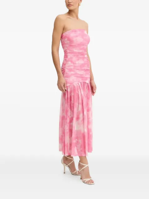Bardot Solana tie-dye midi dress Pink 59875DB1