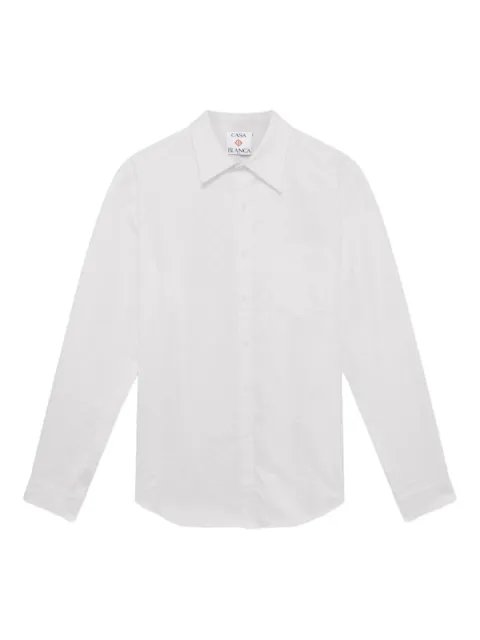 Casablanca long-sleeve pocket shirt White MPF25SH21301