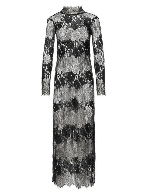 Ana Radu floral-lace long-sleeve maxi dress Black 45135