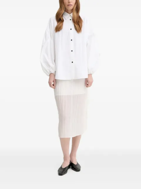 AERON balloon-sleeve button-front shirt White SH191471