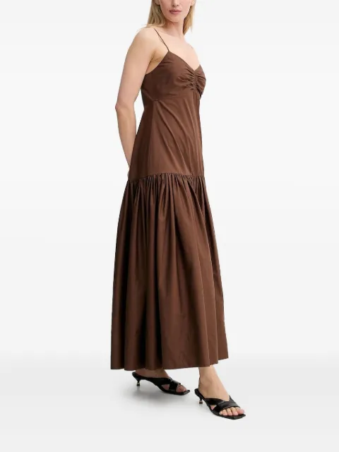 A.L.C. Harper gathered-tiered maxi dress Brown 6DRES02717