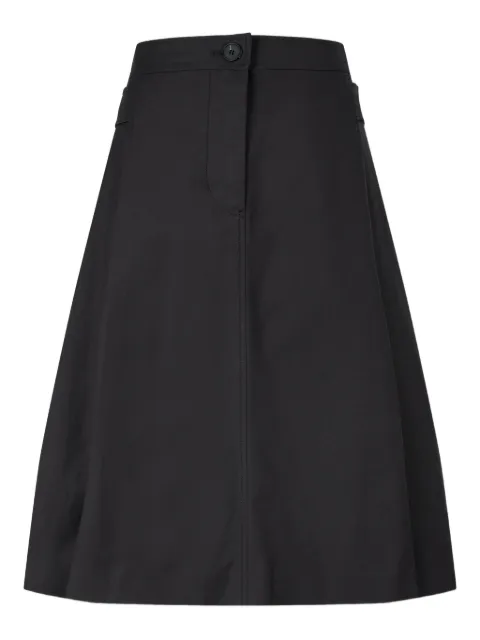 TOMBOY belted pleated midi skirt Black 9105232562