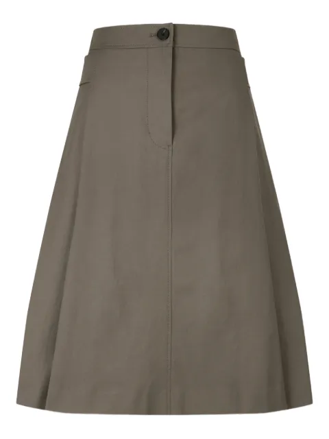 TOMBOY belted pleated midi skirt Brown 9105232562