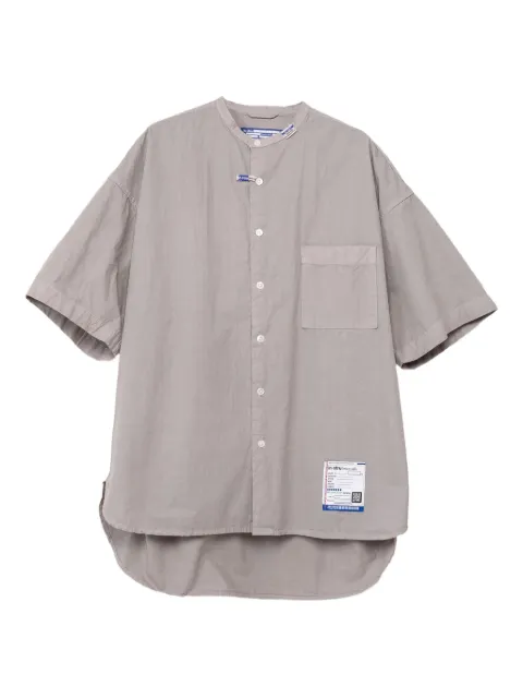 in･stru(men-tal). short-sleeve pocket shirt Grey I12SH013