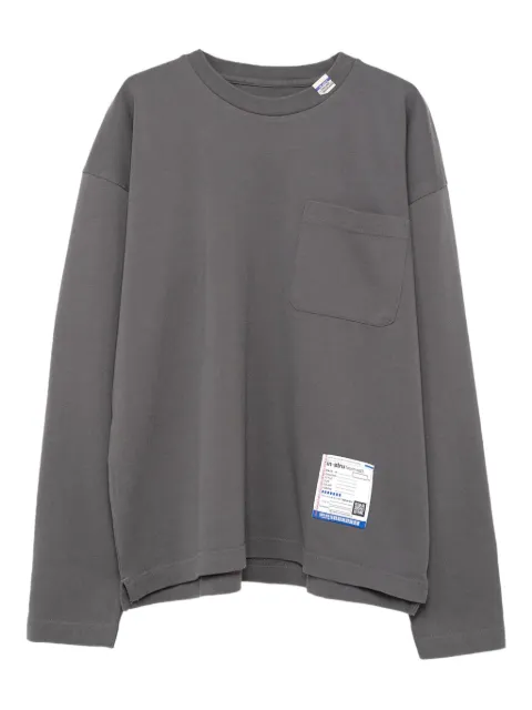 in･stru(men-tal). breast-pocket long-sleeve T-shirt Grey I12LT511