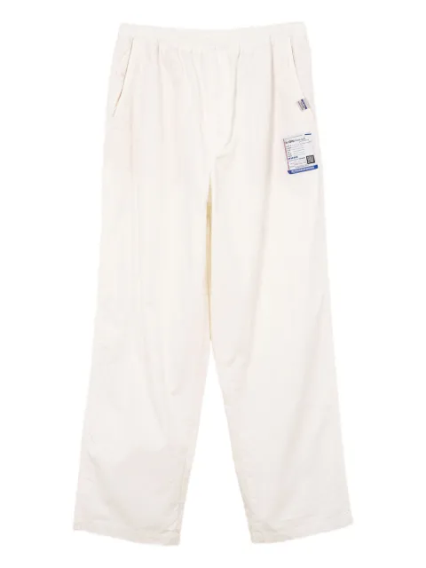 in･stru(men-tal). elastic-waistband trousers White I13PT032