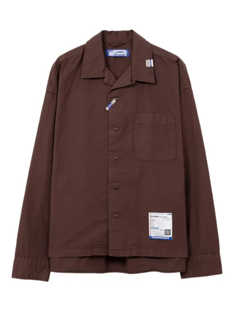 in･stru(men-tal). long-sleeve patch-pocket shirt Brown I12SH011