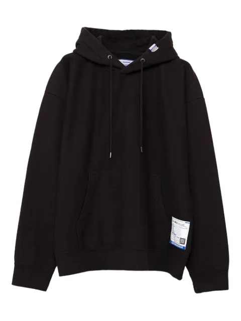 in･stru(men-tal). logo-patch hoodie Black I12HD501