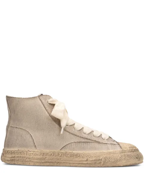 General Scale. Roy high-top smudged sole sneakers Grey S13FW707