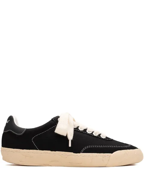 General Scale. past sole canvas low top sneakers Black S13FW715