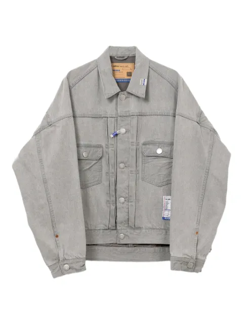 in･stru(men-tal). bleached denim jacket Grey I14BL051
