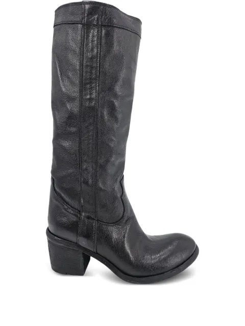 Madison Maison 57mm leather knee-high boots Black 2698