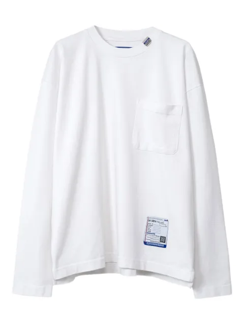 in･stru(men-tal). chest-pocket long-sleeve T-shirt White I12LT511