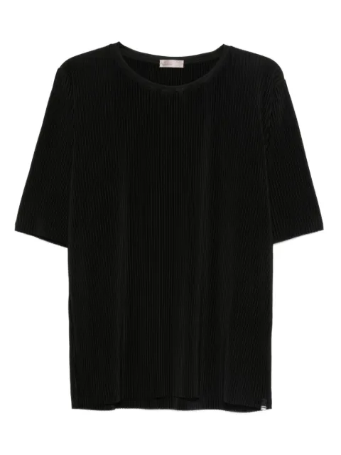 Herno pleated short-sleeve T-shirt Black JG00056DR52109