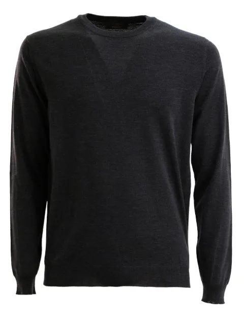 Zanone round-neck long-sleeve sweater Grey 810234Z0290