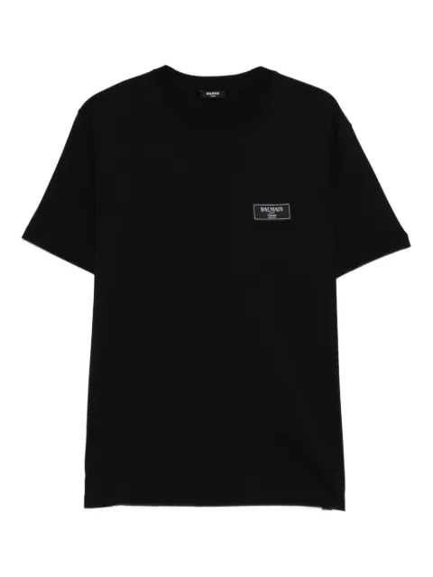 Balmain logo-motif cotton T-shirt Black FH1EG000BC91