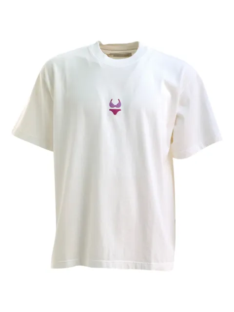 ALBERTO BRESCI embroidered-swimsuit T-shirt White BBT0130011325