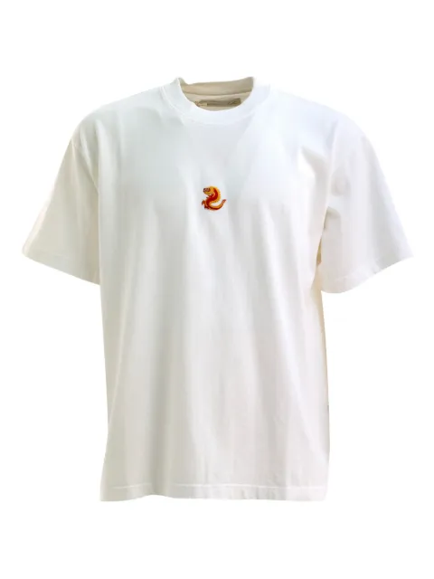 ALBERTO BRESCI embroidered-dragon T-shirt White BBT0030011325