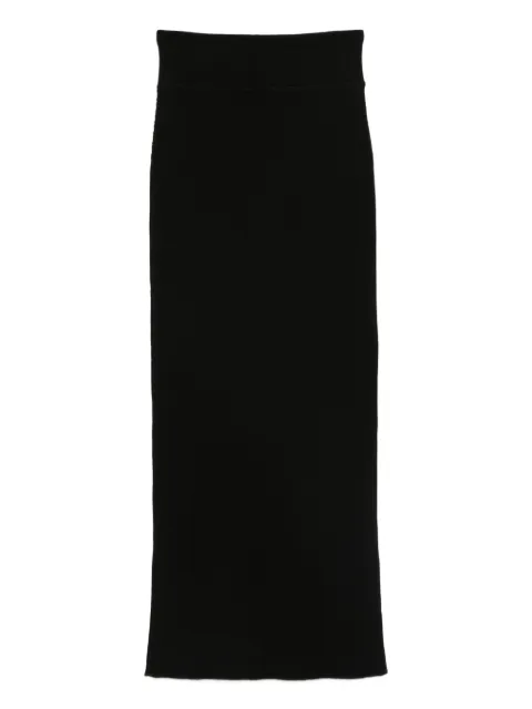 WARDROBE.NYC ribbed midi skirt Black W3014R21KN