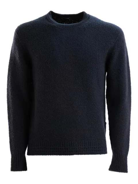Drumohr textured crew-neck sweater Blue D5D103N