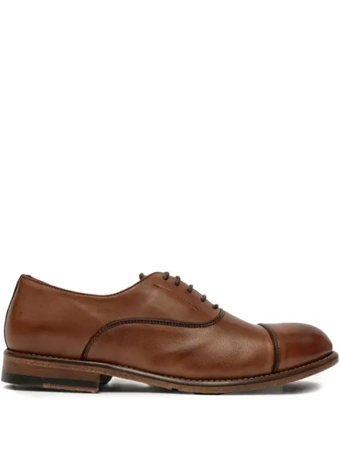 SOMMET leather cap-toe oxford shoes Brown M4073